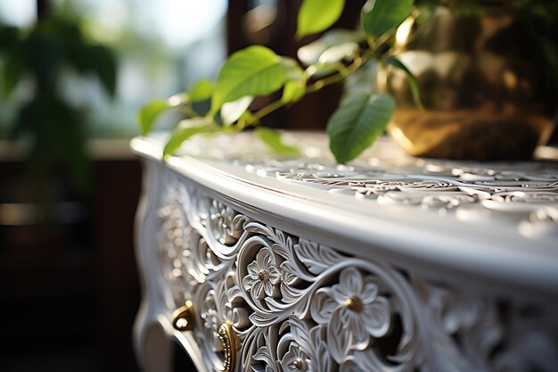 White Elegance Living Room Chest of Drawers