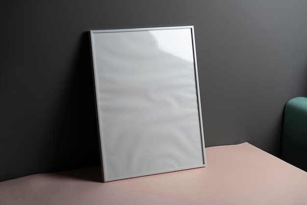 A white empty blank frame for picture copy space template