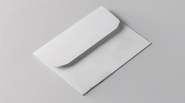 Photo a white envelope with a white envelope that says  e  on it