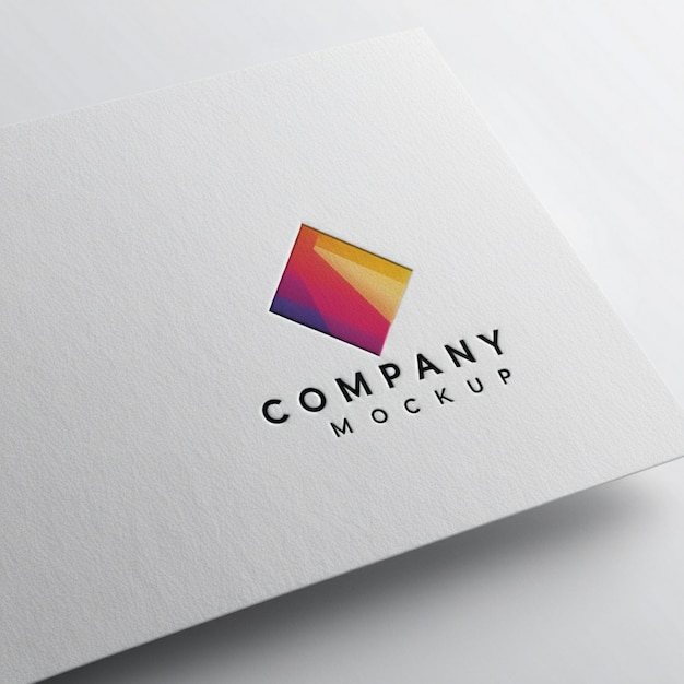 a white envelope with the word company on it