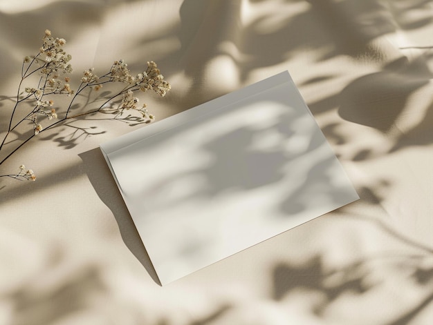 a white envelope with the words quot spring quot on it