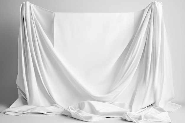 Photo white fabric banner collection