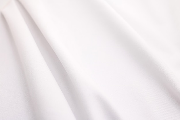 White fabric texture background. Abstract cloth material.