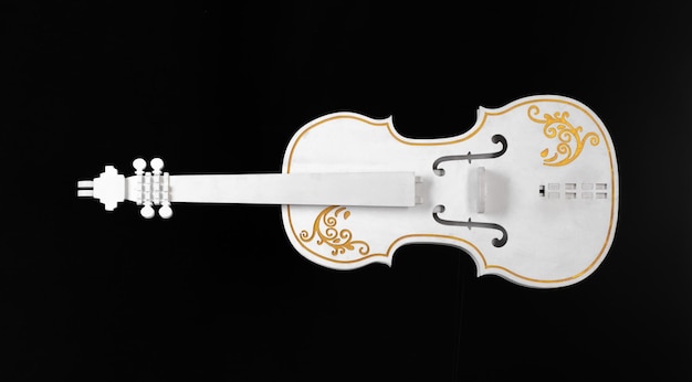 white fake violin