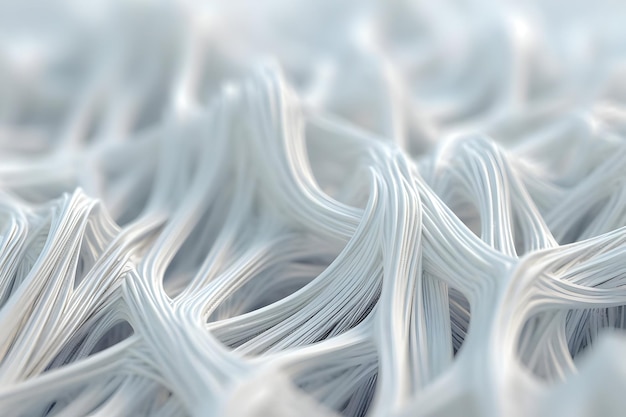 White fibers with pores High resolution