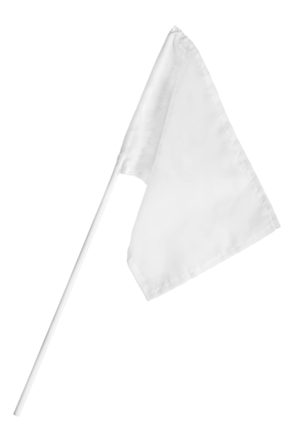 Photo white flag isolated