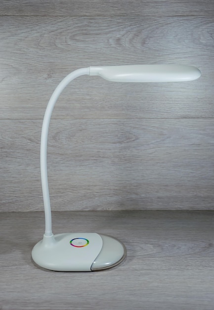 White flexible desktop energysaving LED lamp