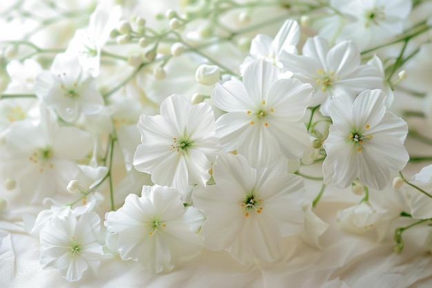 Photo white floral elegance