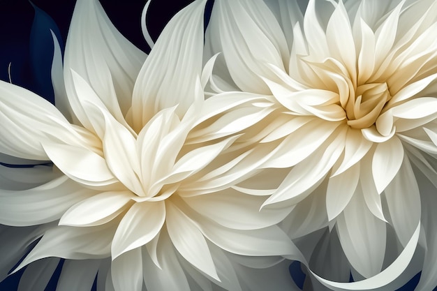 white floril abstrack background