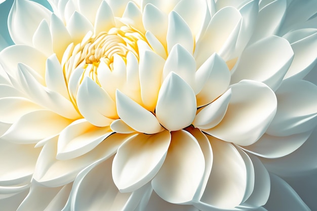 white floril abstract background