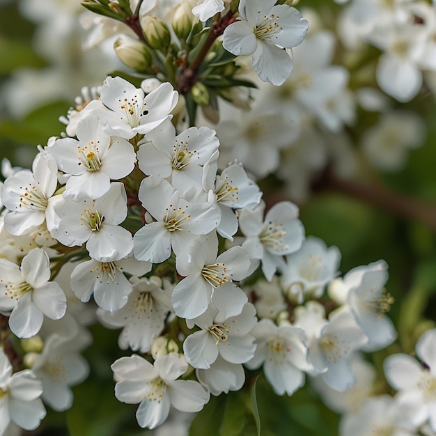 White Flowers In Bloom