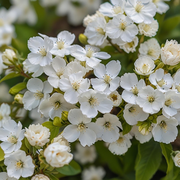 White Flowers In Bloom