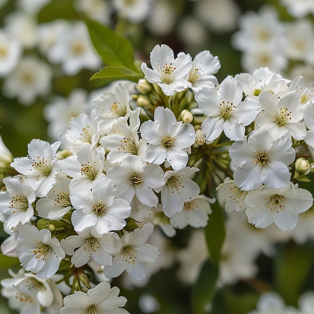 White Flowers In Bloom