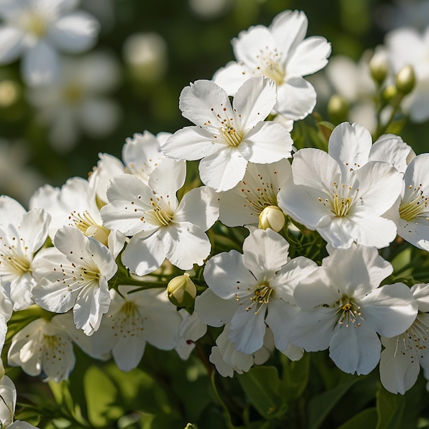 White Flowers In Bloom