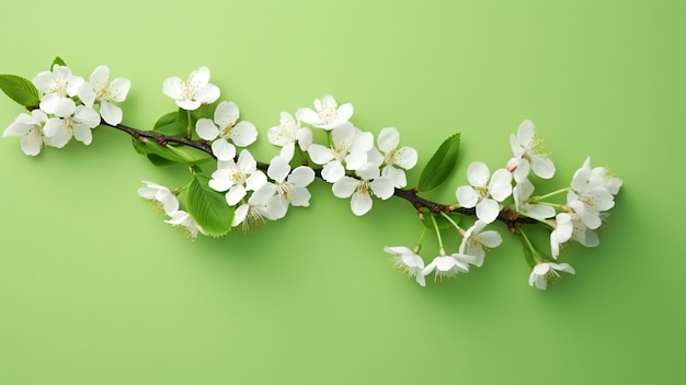 a white flowers on a branch