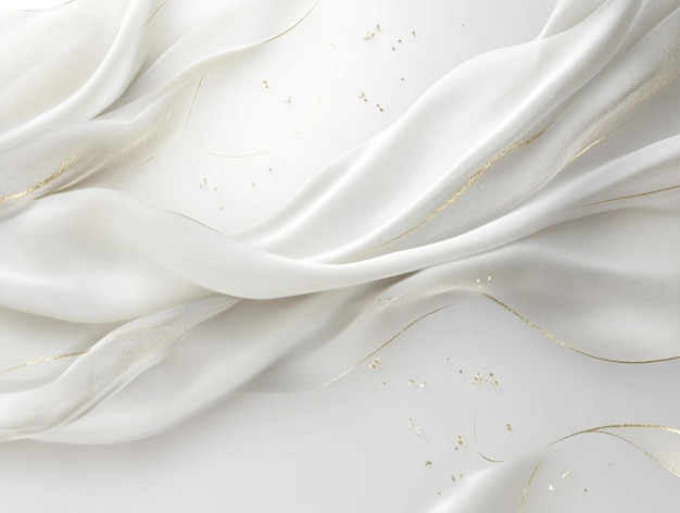 Photo white flowers with gold accents