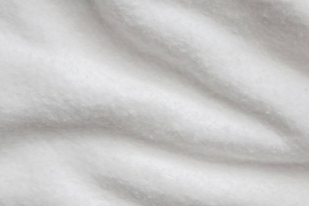 White fluffy fur fabric wool texture background