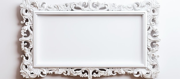 white frame for a picture