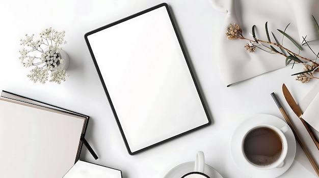 a white framed picture of a white and black framed picture of a coffee mug and a coffee mug