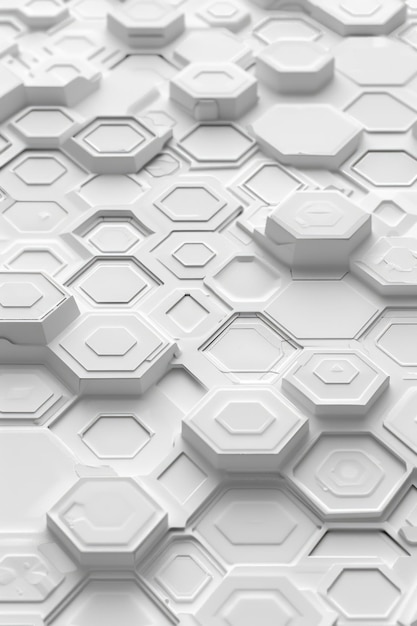 Photo white geometric techinspired pattern background