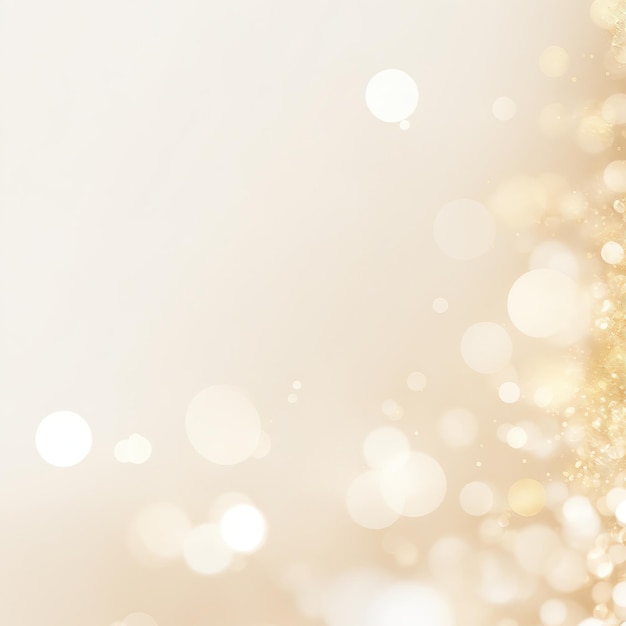 White and Gold Abstract bokeh background