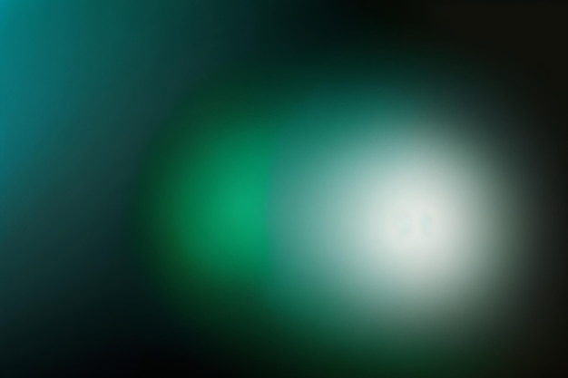 White green blurred gradient on dark grainy background glowing light spot ai generated