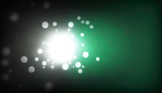 White green blurred gradient on dark grainy background glowing light spot copy space Generate Ai