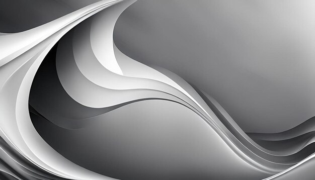 White and grey gradient background with waves