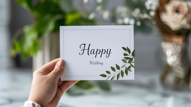 Photo white handwritten background happy wedding message