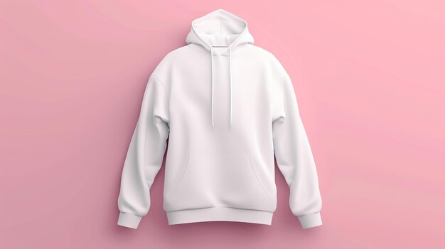 white hoodie template for design mockup for print