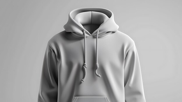 Photo a white hoodie with a black logo on it