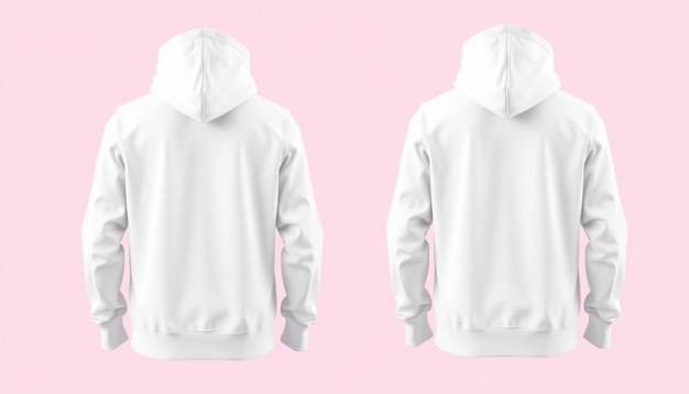 Photo white hoodie with a hoodie that says hoodie on it