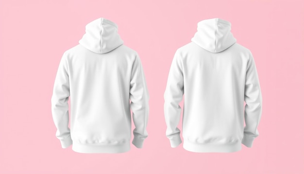 Photo white hoodie with a hoodie that says hoodie