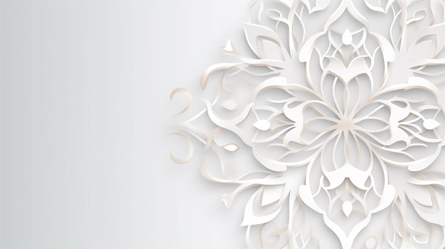 White Islamic pattern backgroundIslamic pattern background with geometric patterns White oriental volumetric pattern