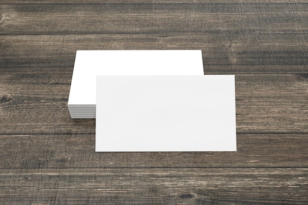 White isolate background mock up empty blank brown wooden wallpaper decoration ornament business card marketing financial sale presentation advertisement company office banner layout print3d render