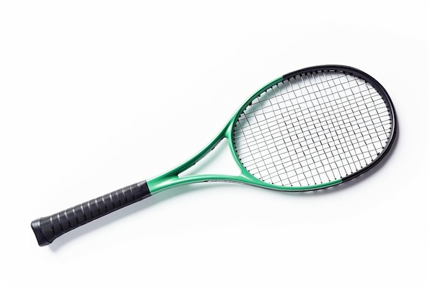 White Isolation Tennis Racket