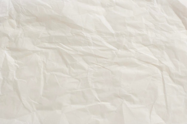 White ivory wrapping crumpled paper texture background