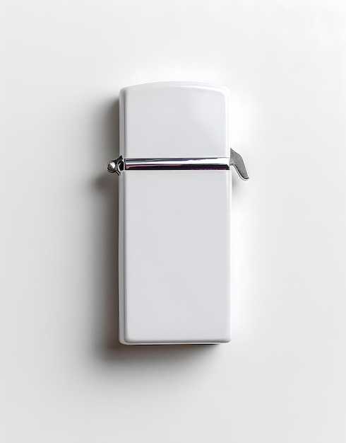 White Lighter Isolated on White Background