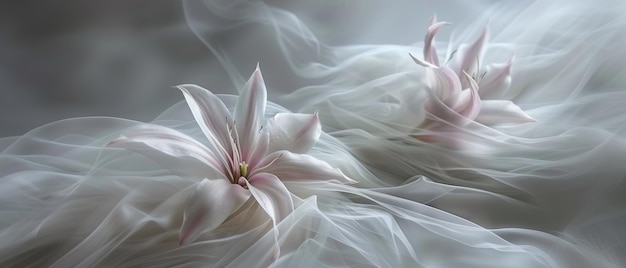 White Lily in Tulle