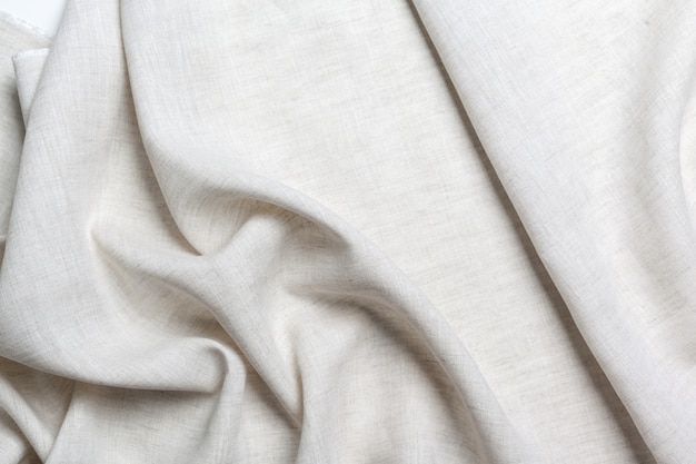 White linen canvas texture background