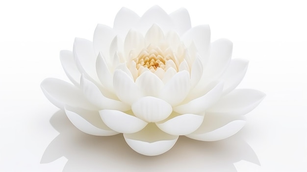 White lotus flower