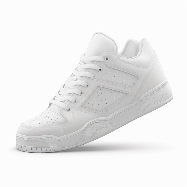 White low basketball sneakers timeless design