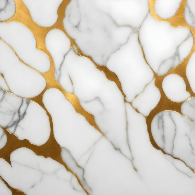 White marble background with gold inlay veins