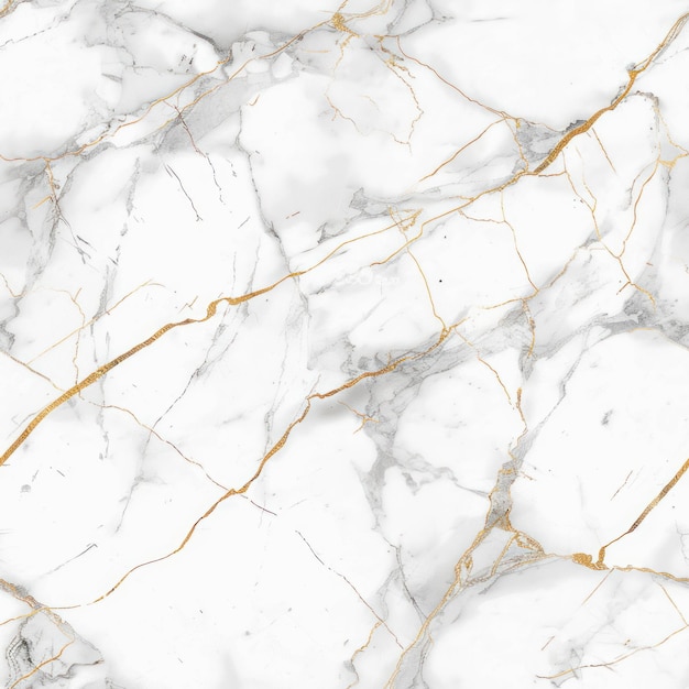 Photo white marble background with golden line pattern for seamless