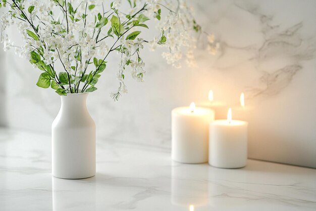 A white marble countertop with a white marbl