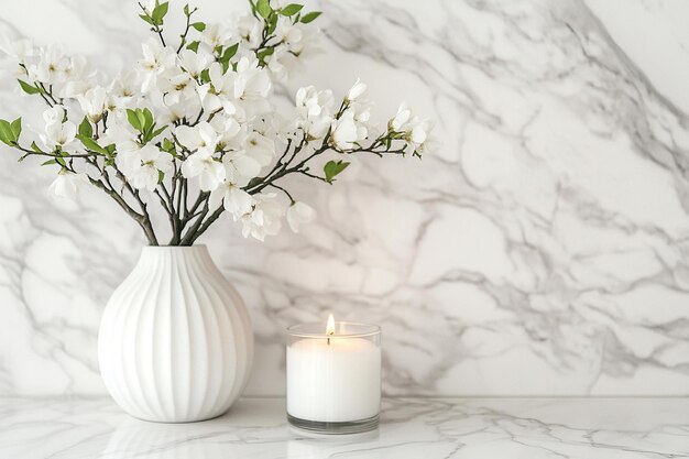 Photo a white marble countertop with a white marbl