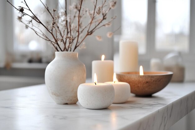 A white marble countertop with a white marbl