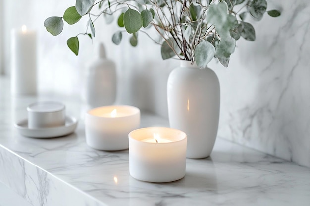 A white marble countertop with a white marbl