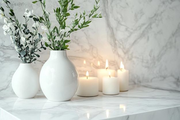 A white marble countertop with a white marbl