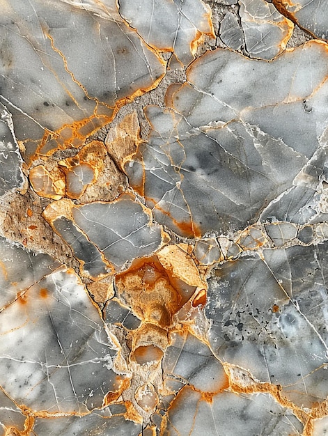 a white marble surface with a gold leaf on it